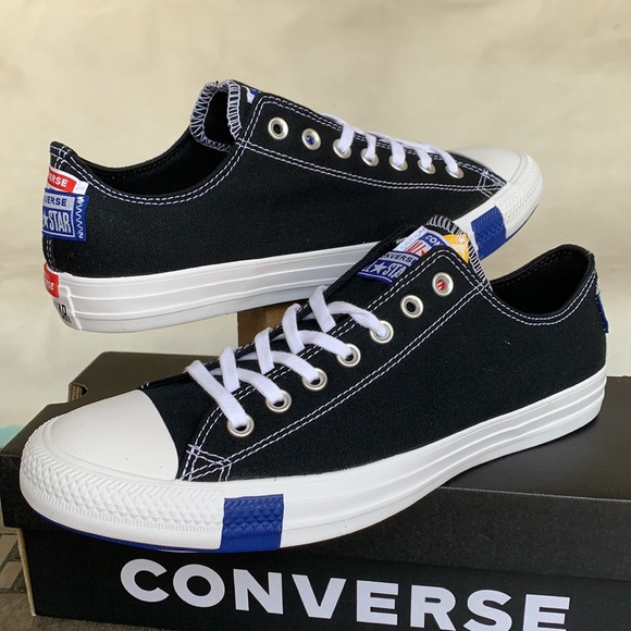 CONVERSE CTAS OX BLACK/RUSH BLACK/RUSH BLUE WMNS - Picture 5 of 14